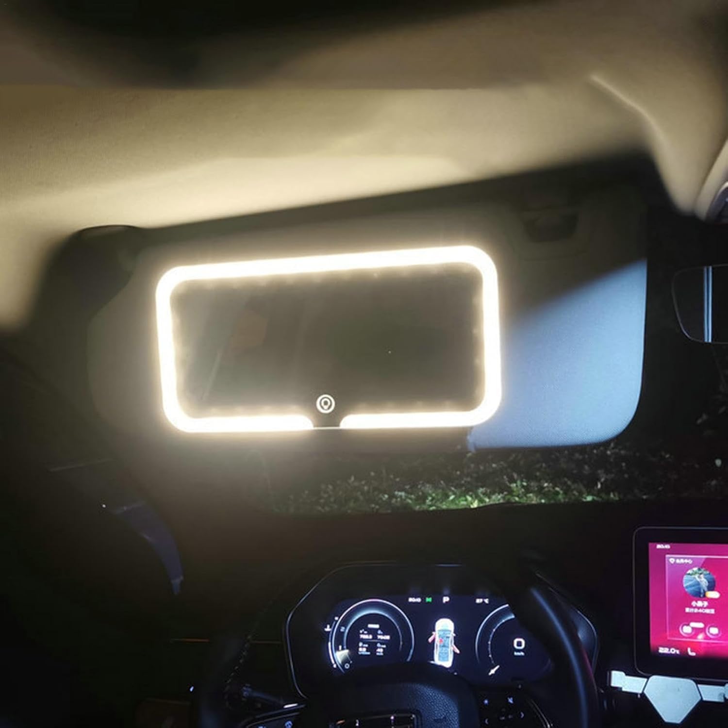 Universal LED Sun Visor Vanity Mirror