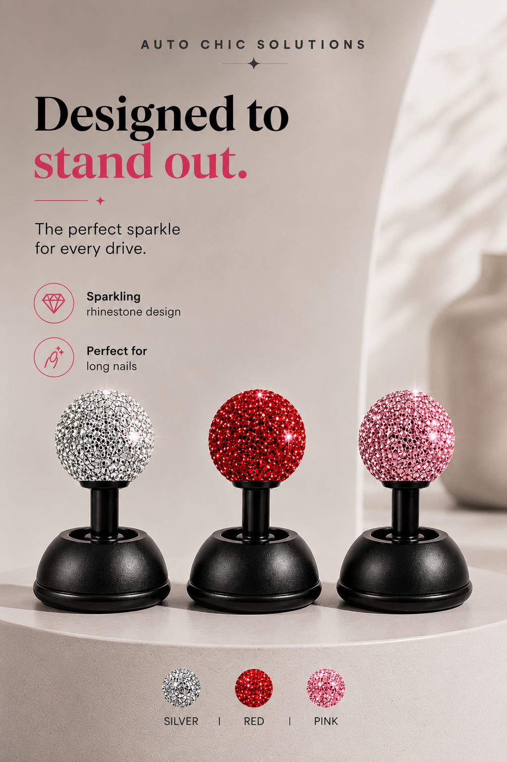 Bedazzled Push Start Knob