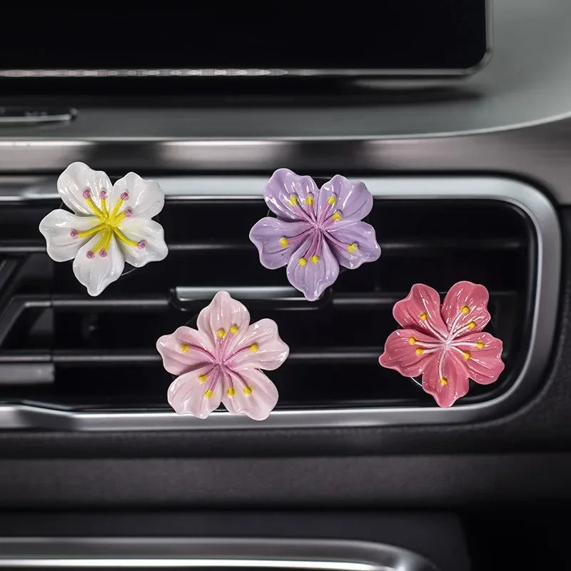 2pcs Car Flower Vent Clip Air Freshener