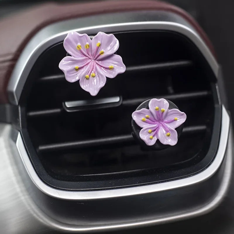 2pcs Car Flower Vent Clip Air Freshener