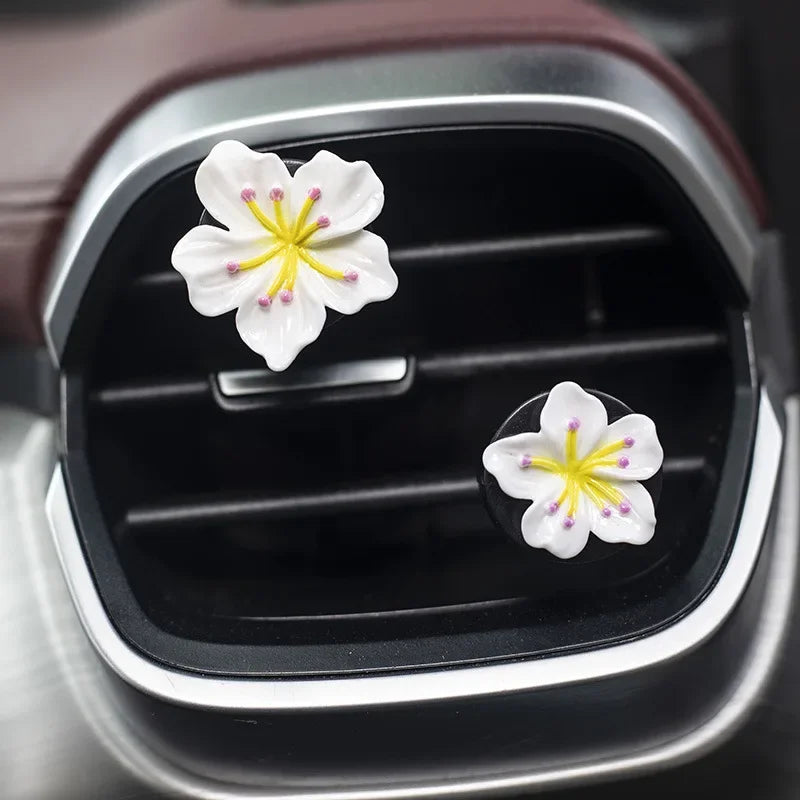 2pcs Car Flower Vent Clip Air Freshener