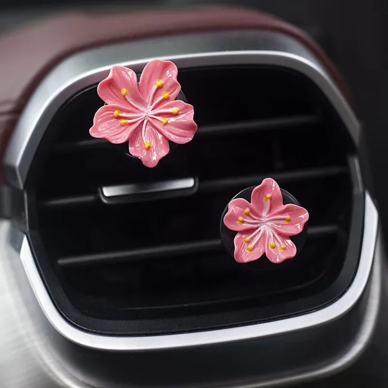 2pcs Car Flower Vent Clip Air Freshener