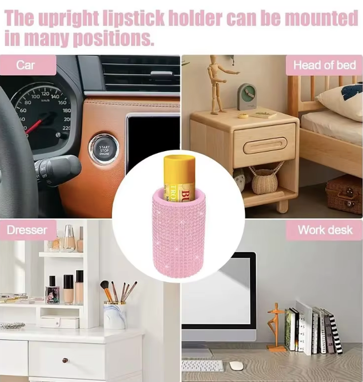 Sparkling Car Lipgloss Holder