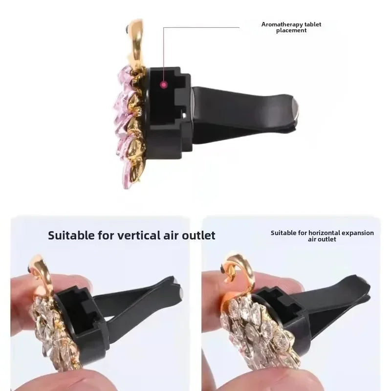2pcs Car Flower Vent Clip Air Freshener