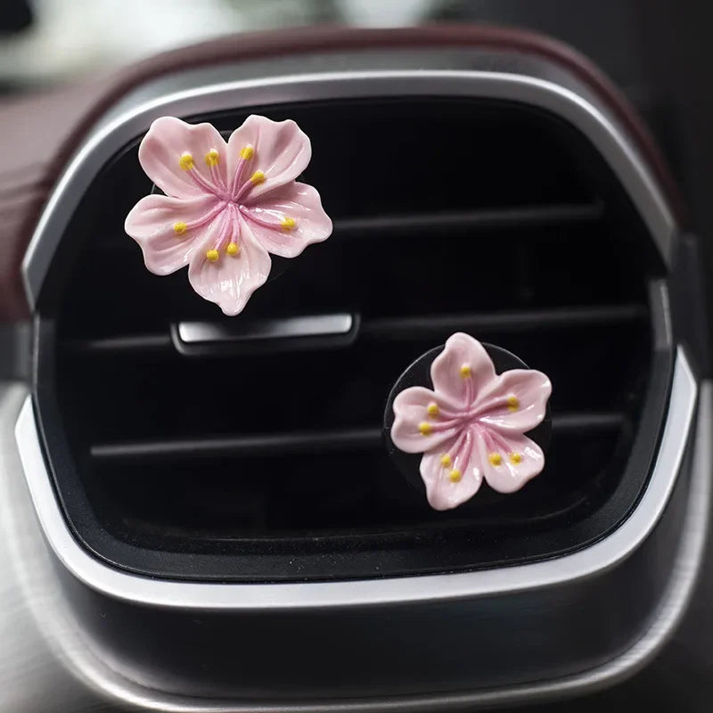 2pcs Car Flower Vent Clip Air Freshener